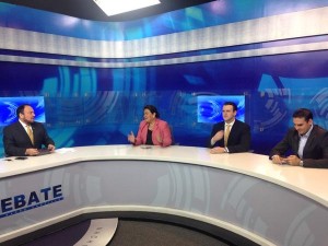 Durante el programa de entrevistas Debate con Nacho Castillo.