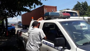 Foto de la escena donde falleció el hijo del expresidente Cristiani. Diario 1/ Manuel Jacinto.