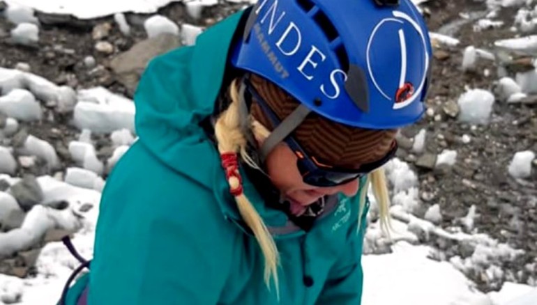 Se retrasa el sueño de alcanzar la cima del Everest a Alfa Karina Arrué. /Foto Facebook