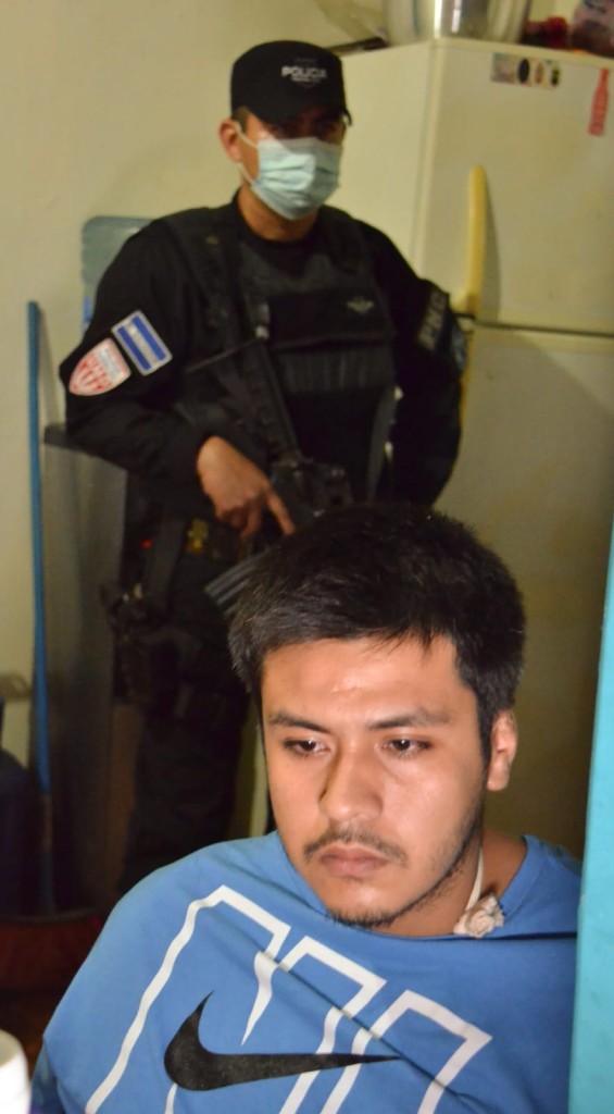 Irvin Daniel Artiga, alias Roca Siete, corredor de clica MS-13. Foto: PNC