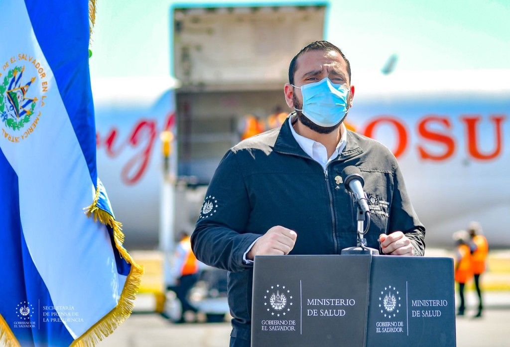 Ministro de Salud, Francisco Alabí. Foto: Secretaría de Prensa de la Presidencia.