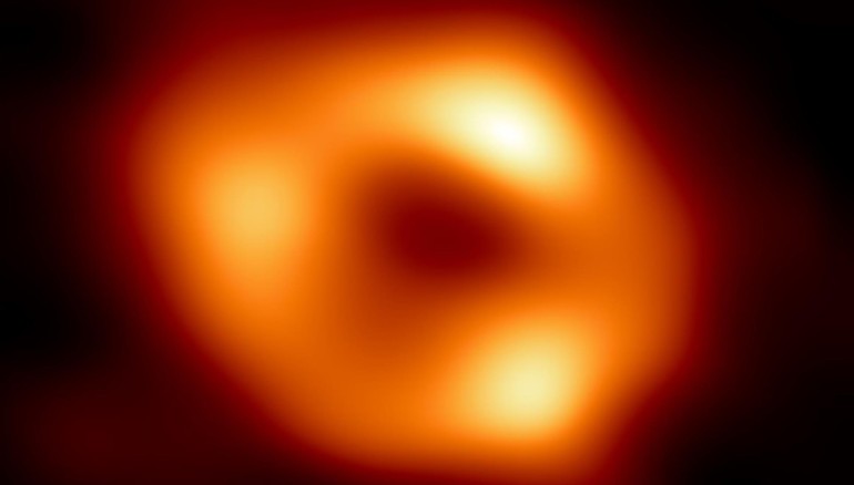 Imagen del agujero negro Sagitario A*, en el centro de la Vía Láctea. EFE EHT