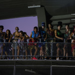Modelos desfilan una creación de la firma 'Ponto Firme' durante un desfile de la Semana de la Moda de Sao Paulo este 25 de mayo de 2023, en una calle del centro de la ciudad de Sao Paulo (Brasil). EFE/ Sebastião Moreira