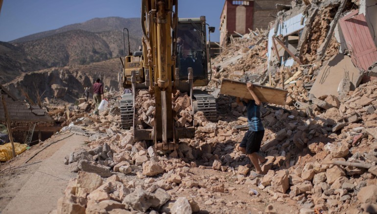 Vista de los daños causados por el terremoto en la localidad de Targa,Marrueco, el 13 de septiembre de 2023. EFE/Jalal Morchidi