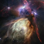 Imagen del complejo de nubes Rho Ophiuchi, la región de formación estelar más cercana a la Tierra. Este estudio revela que las estrellas recién nacidas en Rho Ophiuchi aún no han comenzado a separarse y que la nube progenitora todavía las mantiene unidas. Crédito. NASA, ESA, CSA, STScI, Klaus Pontoppidan (STScI).